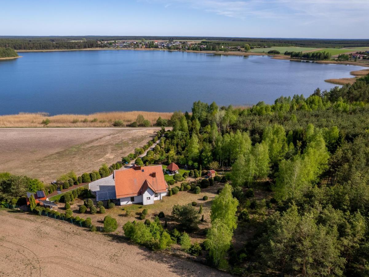 Dom na wzgórzu z widokiem na jezioro Lipnica (Bytow) Exterior foto