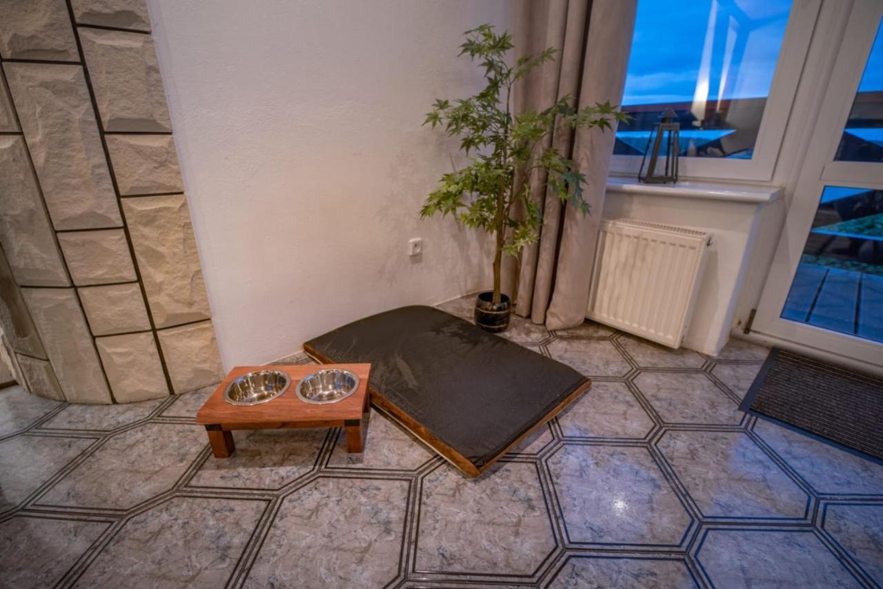 Dom na wzgórzu z widokiem na jezioro Lipnica (Bytow) Exterior foto