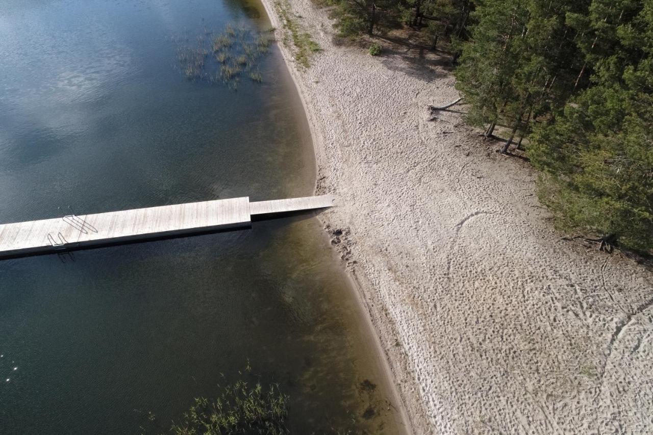 Dom na wzgórzu z widokiem na jezioro Lipnica (Bytow) Exterior foto